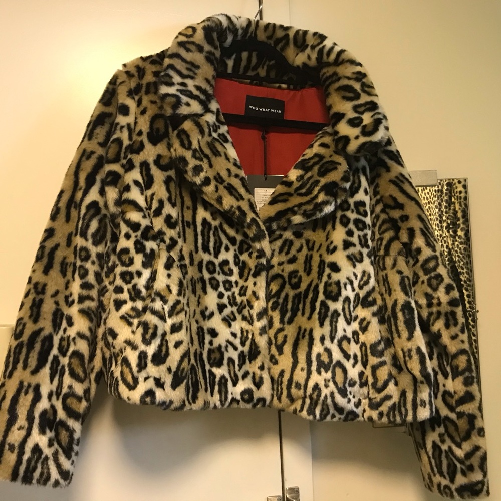 Faux Fur Leopard Jacket